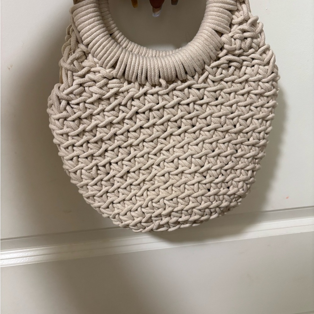 a new day Cream Shoulder Bag with Elegant Design